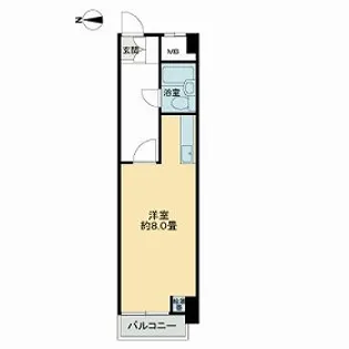 錦町チサンマンション【4階】の間取り