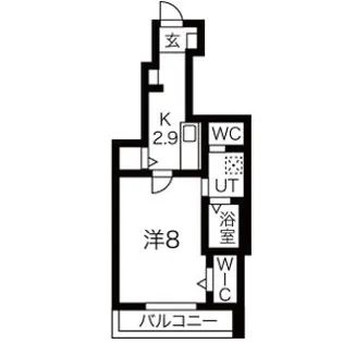 グリシーヌ【1階】の間取り