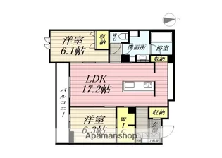 ベレオグリスィーヌ【3階】の間取り