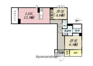 ベレオグリスィーヌ【1階】の間取り