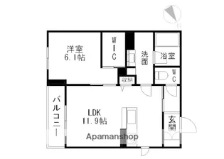 メゾンRUEBRILLER【2階】の間取り