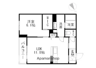 メゾンRUEBRILLER【1階】の間取り