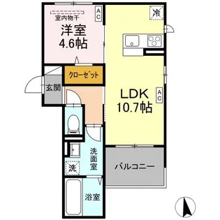 グランクードIII【2階】の間取り