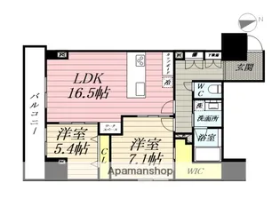 ナナアーク荒町【9階】の間取り