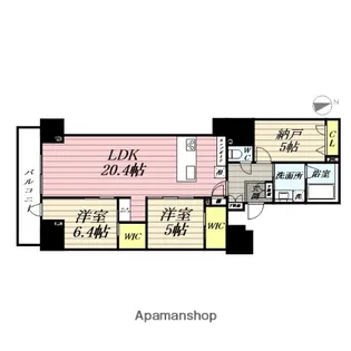 ナナアーク荒町【5階】の間取り