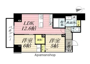 ナナアーク荒町【9階】の間取り