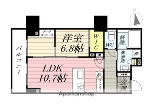 ナナアーク荒町【6階】の間取り