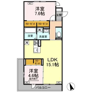 FORENA荒井【3階】の間取り