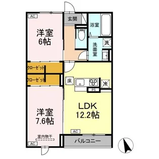 FORENA荒井【1階】の間取り