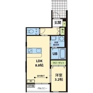 ハドルハシヌマ【1階】の間取り