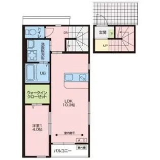 1LDKの間取り画像