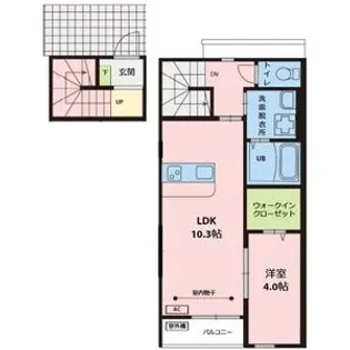 1LDKの間取り画像