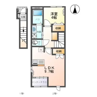 ティーフォレストII【2階】の間取り