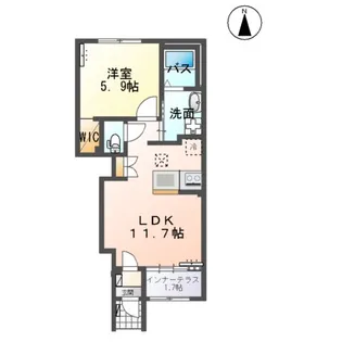 イリアス【1階】の間取り