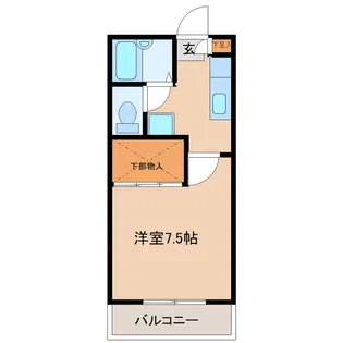 コンフォート東仙台【1階】の間取り