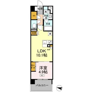 ロイヤルパークス仙台青葉通【14階】の間取り