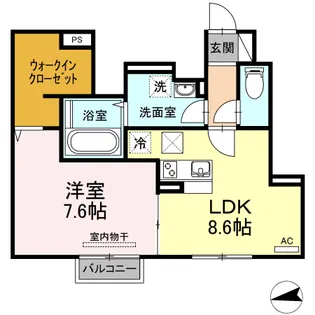 ラ・フェリーチェ・ヴィータ青山【1階】の間取り