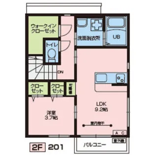 プランドール雷神【2階】の間取り