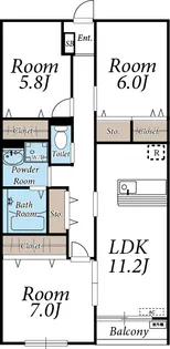 ザ・リバティⅡ【2階】の間取り