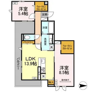 ボヌール T【2階】の間取り
