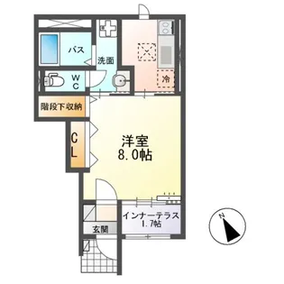 アーバンスカイM【1階】の間取り