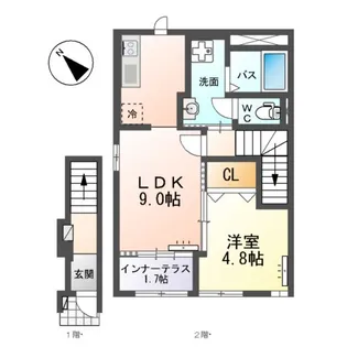アーバンスカイM【2階】の間取り