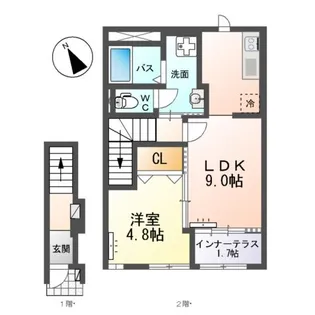 アーバンスカイM【205号室】の間取り