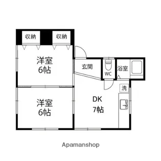 栄文コーポA棟【101号室】の間取り