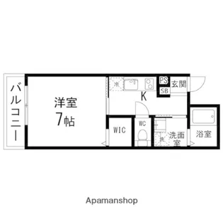 ペアレシア長町【202号室】の間取り