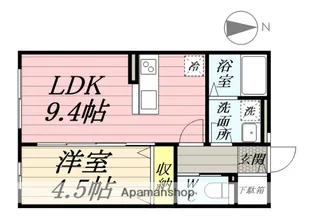 ボナール六丁の目【2階】の間取り