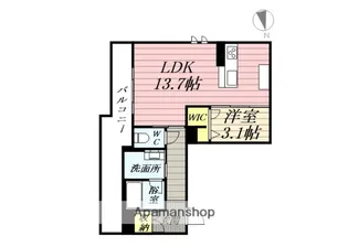 クレアール土樋【4階】の間取り