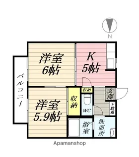 メルベーユ アン【2階】の間取り