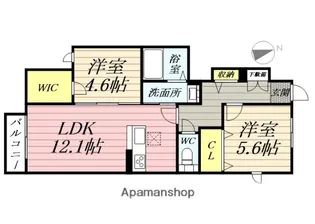 シャーメゾンルシエル【1階】の間取り