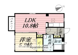 ROSY PLACE 原町【1階】の間取り