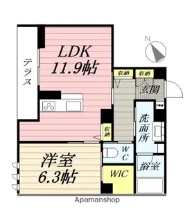 メゾンRUEBRILLER【1階】の間取り