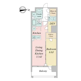 グランカーサ一番町【9階】の間取り