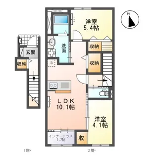 コンフォースN【2階】の間取り