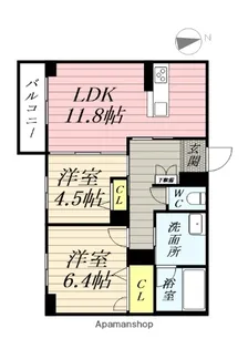 ARISTIO【1階】の間取り