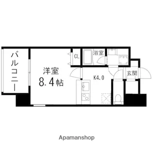 GRANDIA卸町【1001号室】の間取り