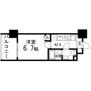 GRANDIA卸町【1102号室】の間取り