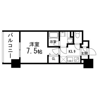 GRANDIA卸町【1103号室】の間取り
