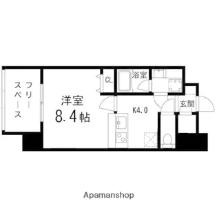 GRANDIA卸町【101号室】の間取り