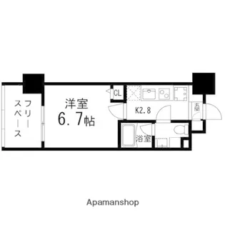 GRANDIA卸町【102号室】の間取り
