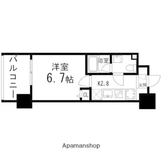 GRANDIA卸町【210号室】の間取り