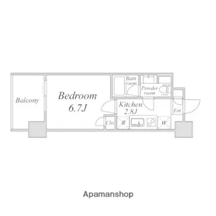 GRANDIA卸町【1010号室】の間取り