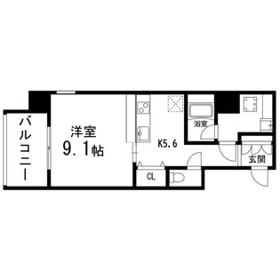 GRANDIA卸町【1111号室】の間取り