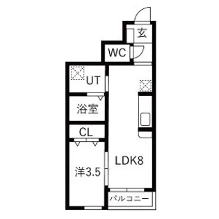 RS RESIDENCEⅡ【1階】の間取り