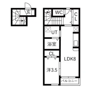 RS RESIDENCEⅡ【2階】の間取り