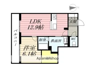 ラピス連坊【1階】の間取り