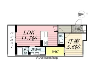 ラピス連坊【2階】の間取り